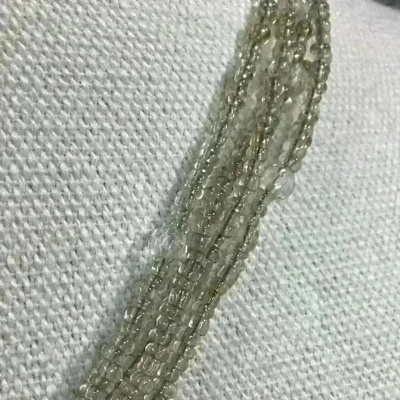 Glass Pendant Glass Seedbead Necklace - Picture 3 of 4